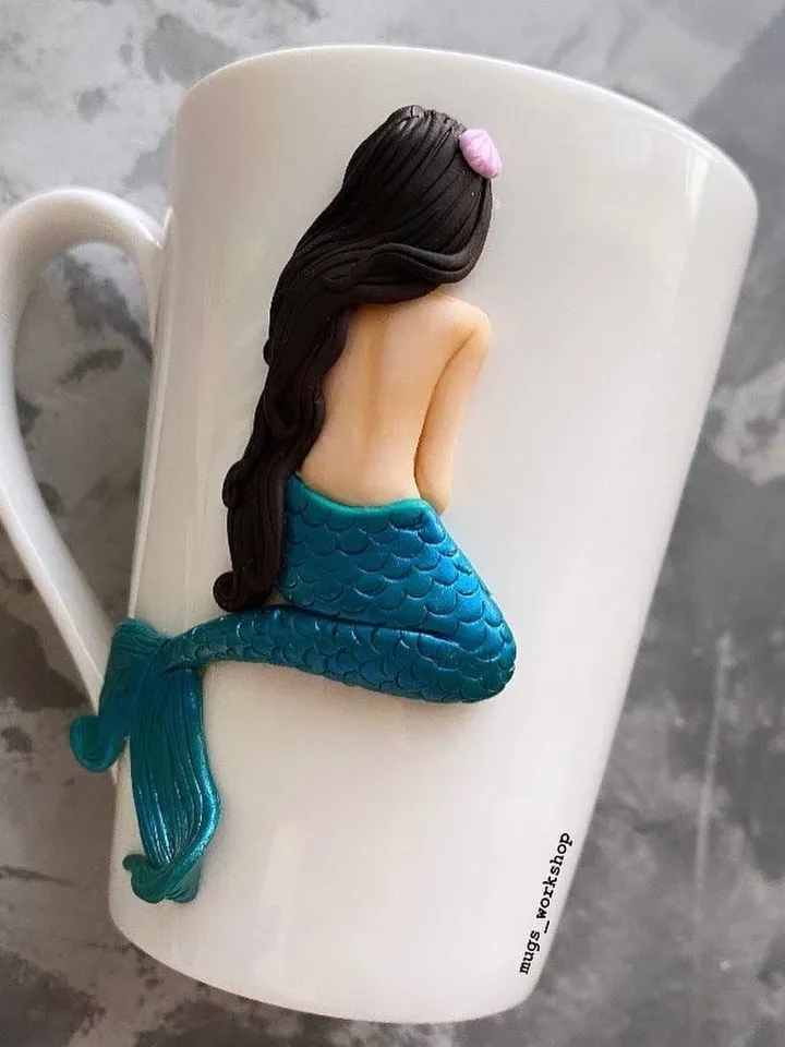 Mermaid Coffee Mug, Personalized Mermaid Cup, Mermaid Gift For Her, Best Friend Coffee Mug Gift, Ocean Lover Mug