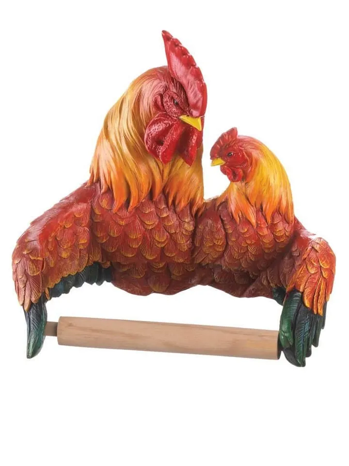 Proud Roosters Toilet Paper Holder