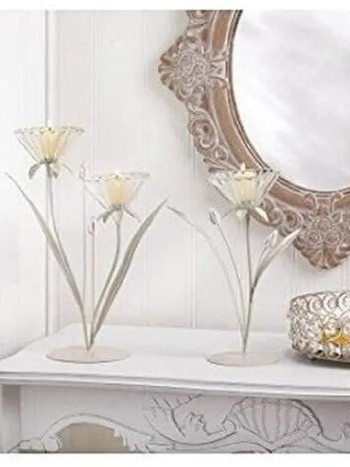 Double Posy Candleholder
