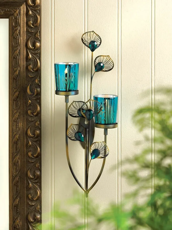 Peacock Plume Wall Sconce