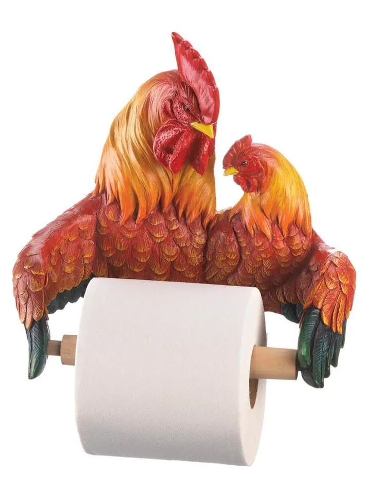 Proud Roosters Toilet Paper Holder