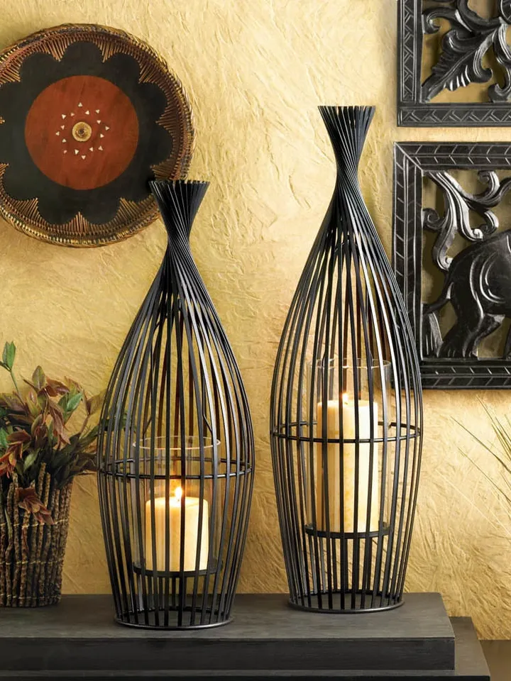 Wire Candle Holder Vase (L)