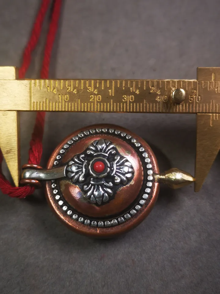 Gandhanra Acient Gau Ghau Shrine, Unique Round Tibetan Buddhist Altar Amulet Pendant