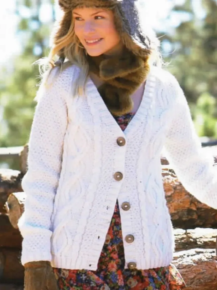 Cardigan knitting pattern, women cardigan, easy cardigan pattern, aran cardigan knitting pdf