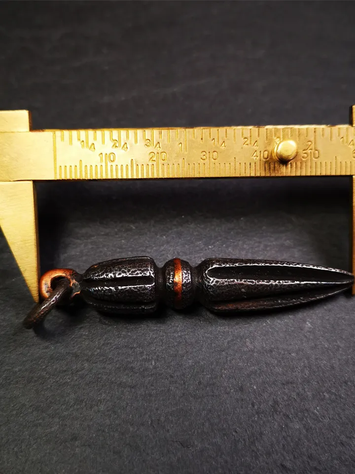 Gandhanra Handmade Tibetan Amulet ,Kila(Dorje Phurba) , Trantic Buddhism Ritual Implement Pendant,Made of Cold Iron,2.5"