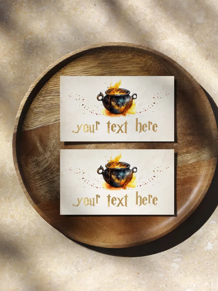 Editable Food Label Wizard Birthday Party; Magic School Birthday; food label; Magical Party Decoration; Wizarding World cards; Wiz1320
