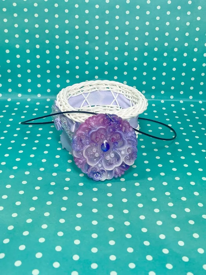Pendant with cord. Handmade.