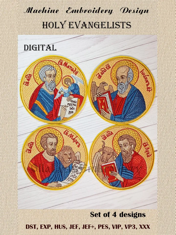 Holy Evangelists embroidery designs