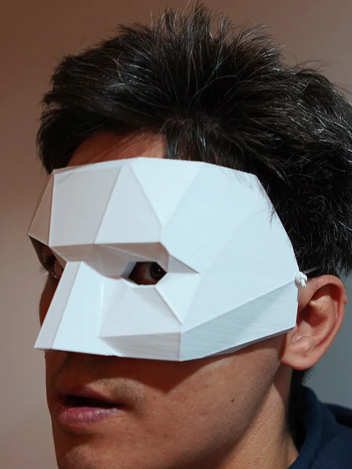 The Phantom of the Opera mask Polygonal The Phantom of the Opera mask
