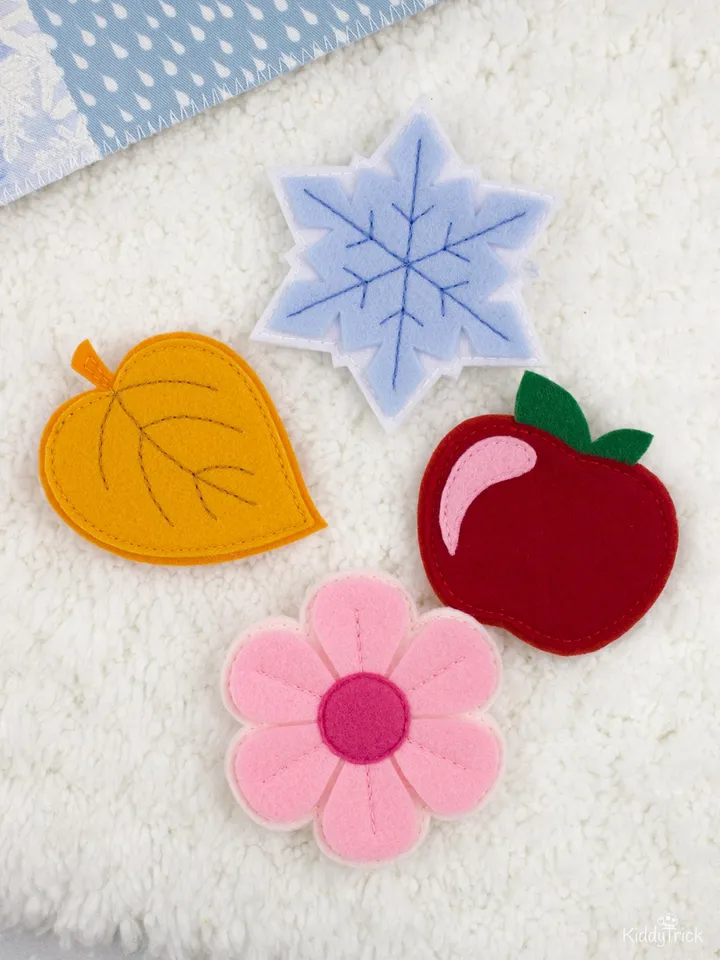 Seasons - Felt Busy Book Page - Sewing Pattern