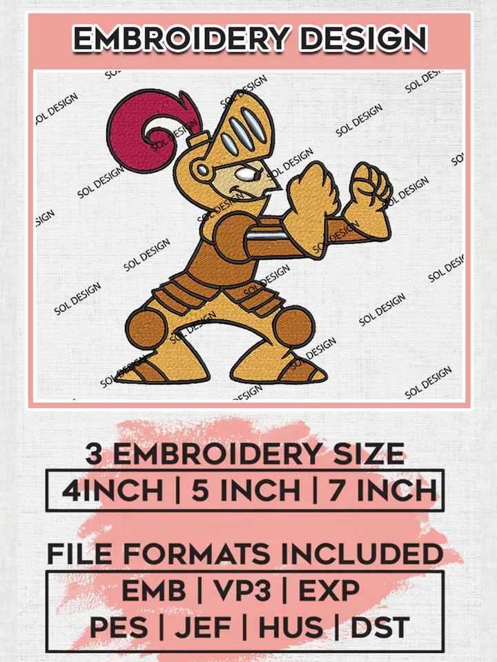 Valparaiso Crusaders College Football Team Funny Mascot Logo embroidery designs, NCAA Valparaiso Crusaders Logo Machine embroidery files, NCAA Team Logo embroidery designs, NCAA Game Day Machine embroidery designs, Digital Download
