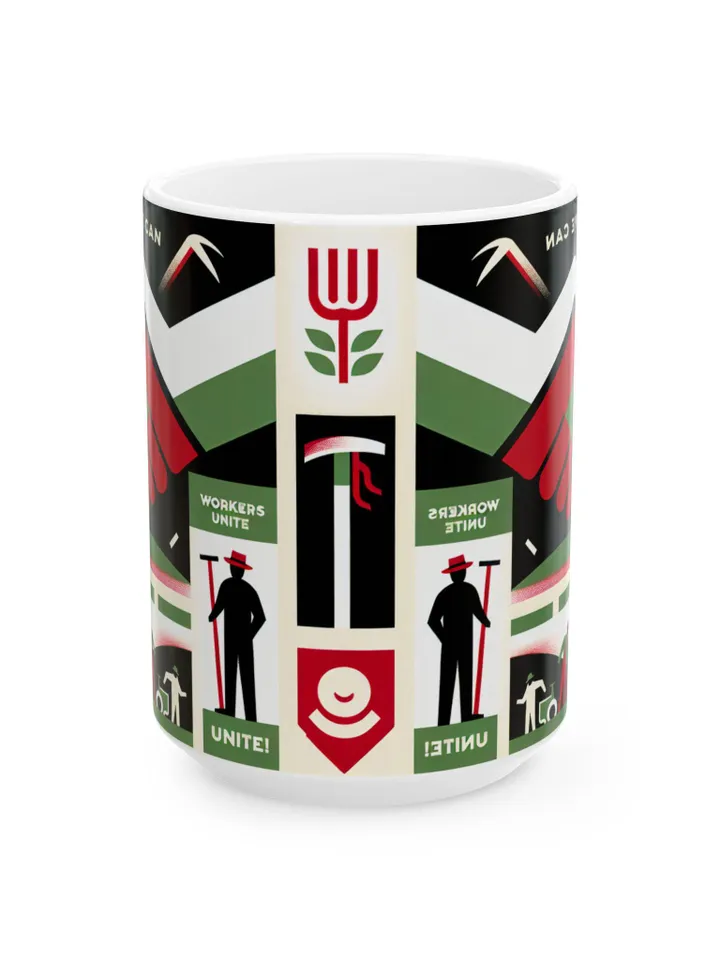 César Chávez Day Ceramic Mug | Sí Se Puede Coffee Cup | Farm Workers Unite Mug | Social Justice Coffee Mug, Worker Solidarity Gift, 11oz
