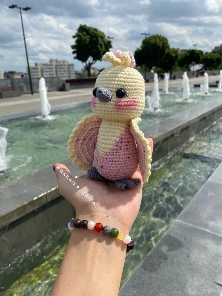 PDF Crochet Parrot Pattern, Amigurumi Bird, Crochet Bird Amigurumi Parrot Amigurumi animal Easy Pattern Keychain Pattern Small toy amigurumi