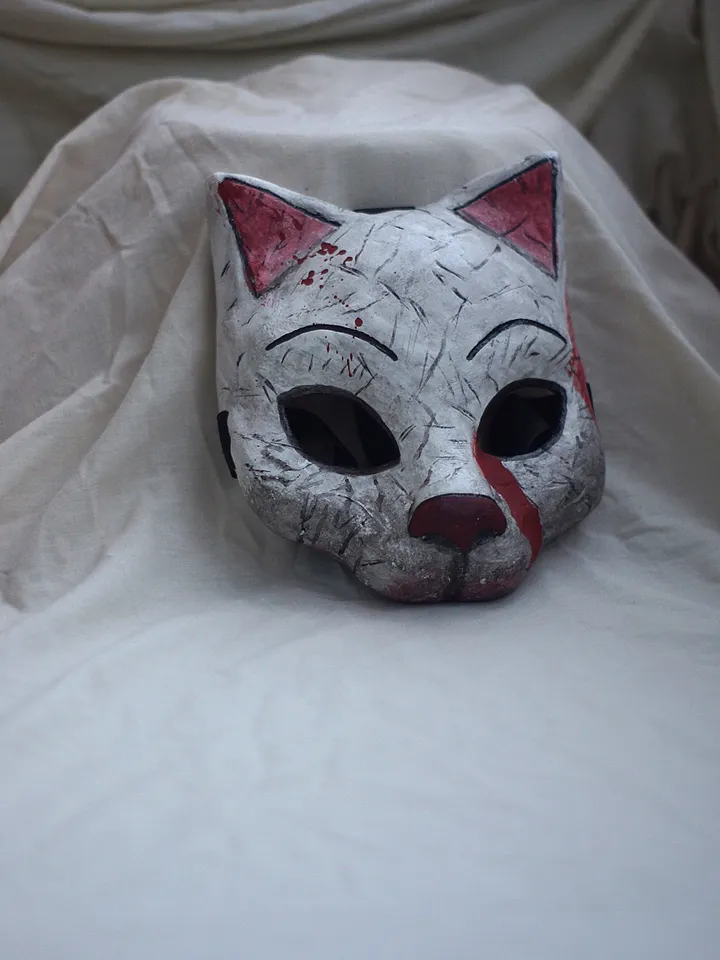 Huntress Cat Mask Dead by daylight mask Kitty wearable halloween costume cosplay survival horror game mask