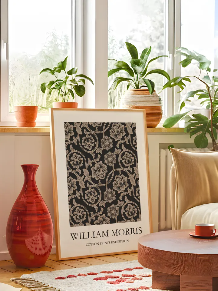 William Morris Style Wall Art Print Museum Poster Home Decor Interior Design Pattern Vintage Painting Textile Gallery Gift Digital Download