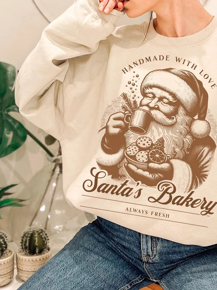 Christmas Png, Gingerbread Png, Trendy Santa Png ,Christmas Shirt Sublimation, Merry Christmas, Vintage Christmas Png, Baking Crew Png