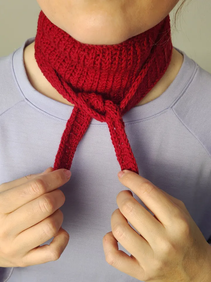 Elegant Skinny Crochet Scarf Pattern | I-cord Edge | Sophia Style PDF