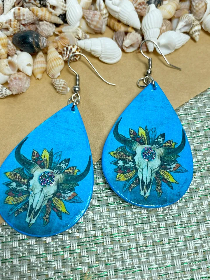 Individual handmade earrings. Bright earrings. Handmade jewelry.