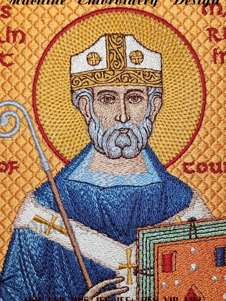Saint Martin embroidery design