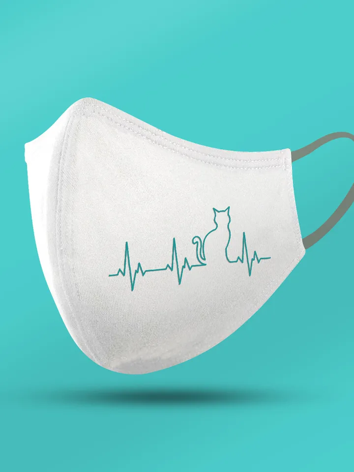 Cat heartbeat embroidery designs Machine embroidery pattern 6 size Embroidery files cat silhouette as outline embroidery Cat lover gift #R24
