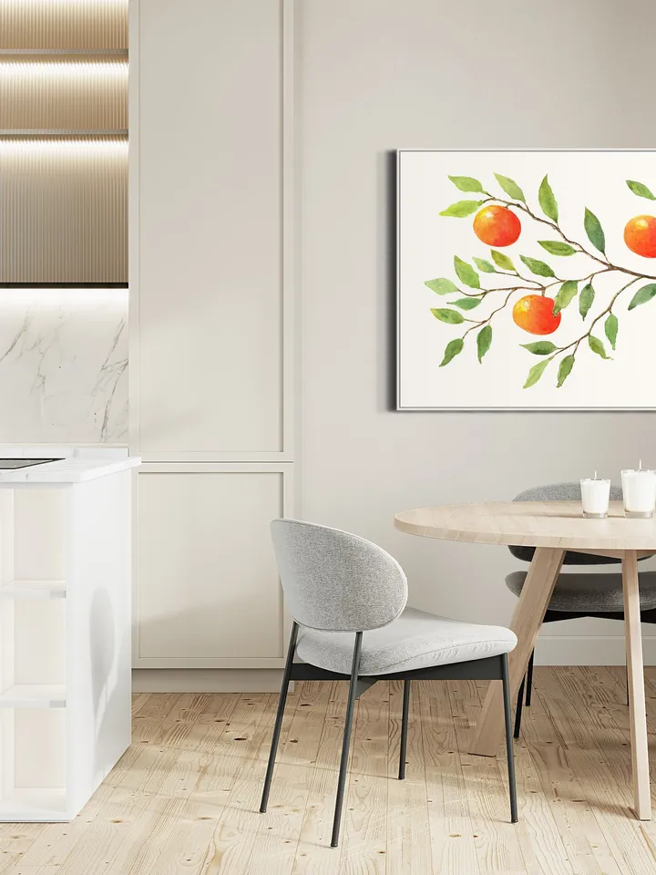 Orange Tree Art Print, Watercolor Painting, Citrus Tree, Kitchen Decor, Plant Wall Art, Fruit Art Print, Orange Tree, Vintage Fruit Trees