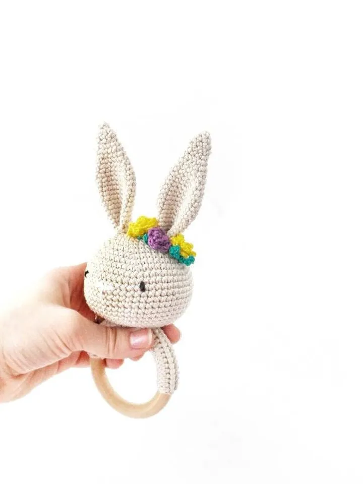 Crochet Pattern Baby Rattle Bunny Rattle Crochet Bunny Pattern Baby Crochet Pattern Baby Toy NewBorn Rattle