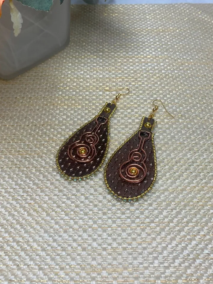Designer handmade earrings. Handmade jewelry.
