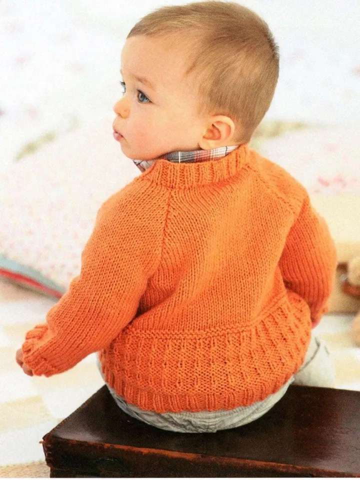 Baby Cardigan knitting pattern Boys jacket collar cable aran knitting pattern pdf instant download