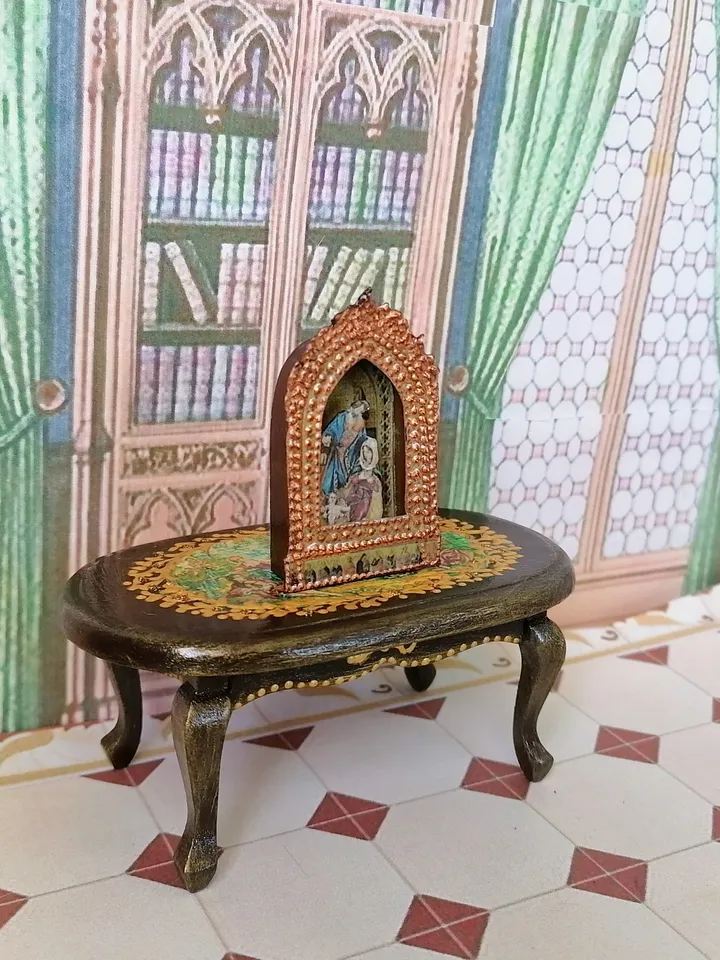 Nativity scene. Christmas miniature. Dollhouse miniature. 1:12.Dollhouse miniature. handmade. Christmas. Gift for Christmas.