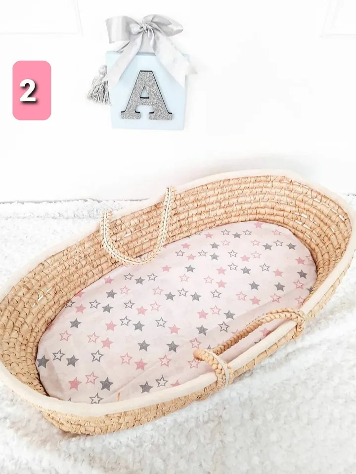 Baby Girl Moses Basket Sheets, Bassinet Sheets Moses Basket Bedding, Baby bedding, Bassinet sheet, bassinet sheets, baby girl print Sheet