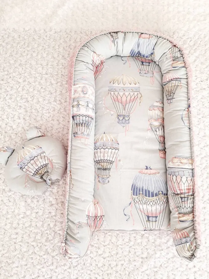 Balloon Babynest, Balloon Babynest, Pink Babynest, Newborn Baby Nest, Maternity Gift, Baby Shower Gift, Baby girl Nursary+Pillow as a gift!!