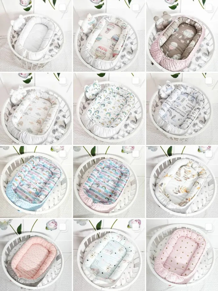 White Baby nest, Pillow as a gift, ready to ship, double sided newborn baby nest, baby positioner, Cosleeper, Lounger Pillow, Baby Nest