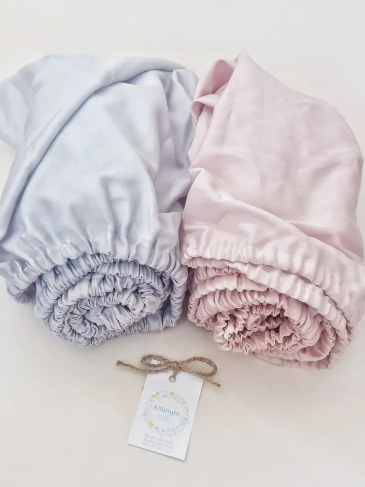 Sateen fitted crib sheet, Natural cotton Fitted Sheet (elastic band). LOW PRICE!!! toddler fitted sheet