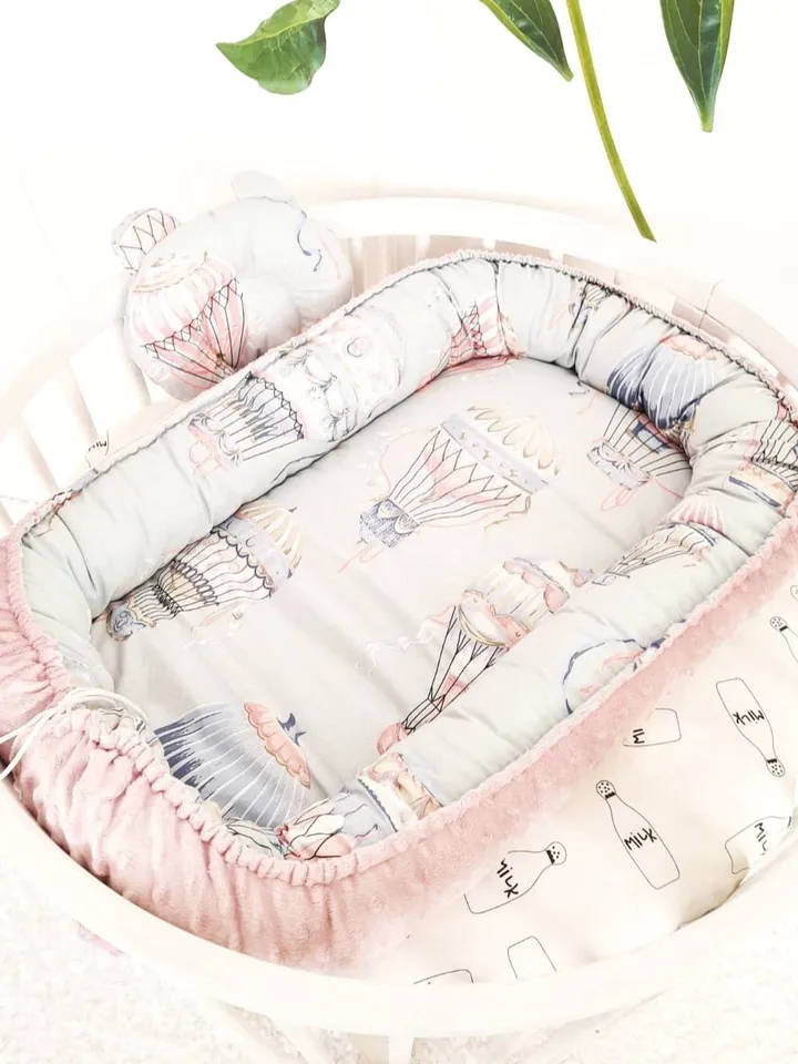 Balloon Babynest, Balloon Babynest, Pink Babynest, Newborn Baby Nest, Maternity Gift, Baby Shower Gift, Baby girl Nursary+Pillow as a gift!!