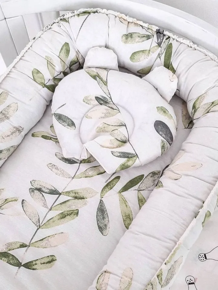 Baby nest newborn, Toddler, Ready to ship, White Baby Nest, Double sided baby nest, baby positioner, Co sleeper + Pillow as a gift!!!