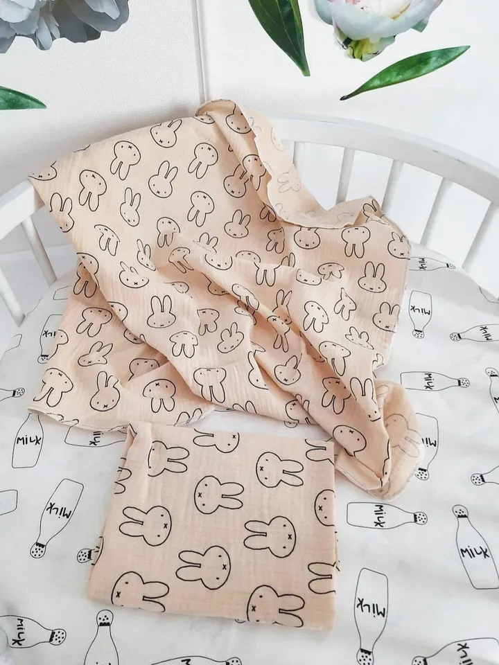 Muslin swaddle large 80x80 cm, burp cloth, Newborn Receiving Blanket, Nursing Coverup,Boho, Modern, Infant, Gender Neutral, swaddle blanket