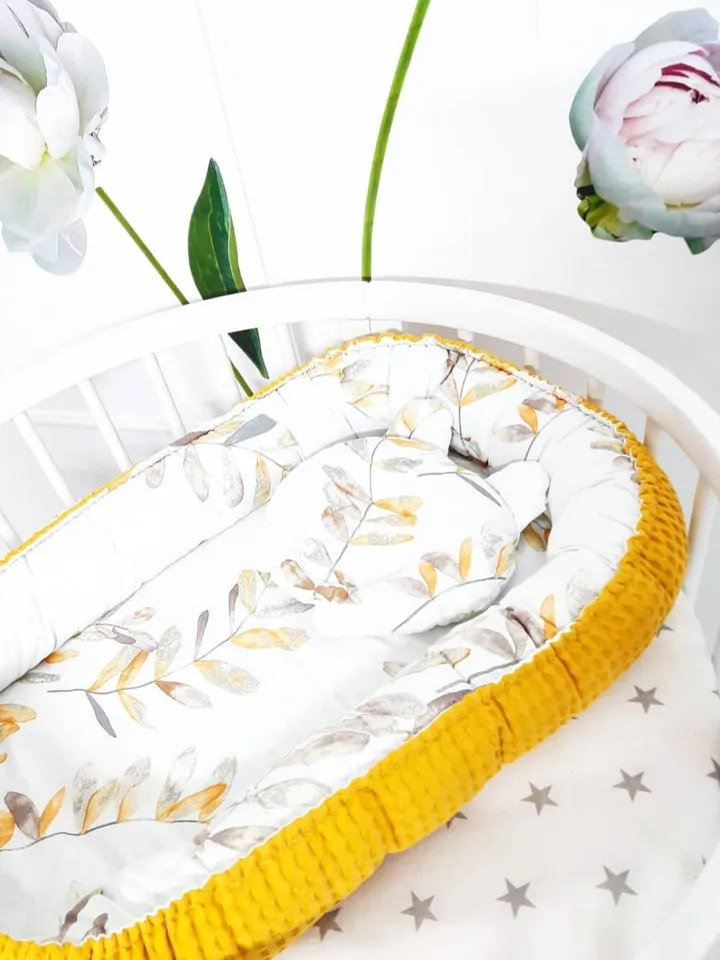 Pillow as a gift! Baby nest newborn - toddler, ready to ship, double sided minky baby nest, baby positioner + Pillow as a gift!!!