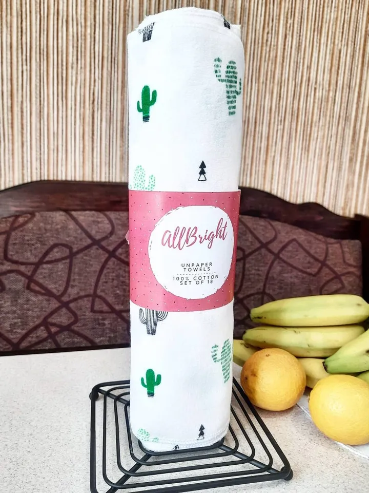 UNPAPER TOWELS, Reusable Napkins, Paperless Towels, Reusable Paper Towels, Eco-Friendly Cleaning, Cloth Paper Towels *Pack of 18
