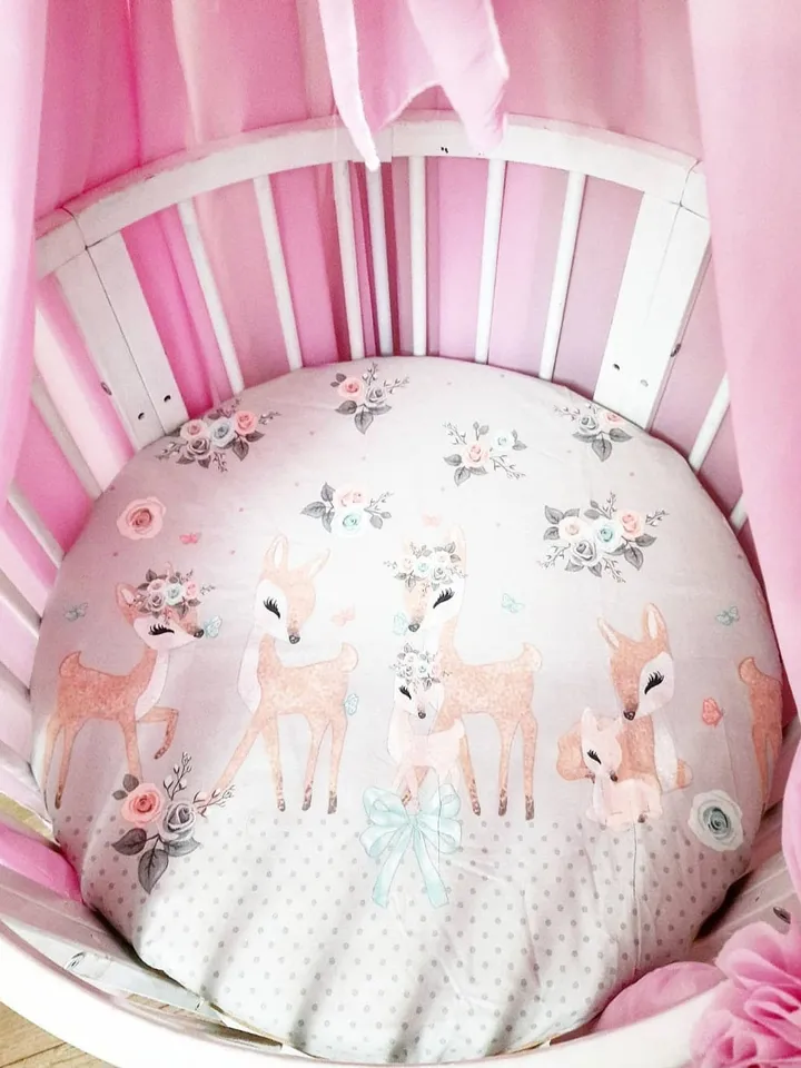 Bed tulle canopy for nursery, Kids hanging tent for bedroom, Princess playhouse, Pom Pom canopy, Pink baldachin, Baldachin plate