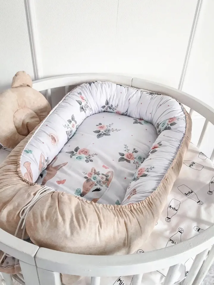 Babynest newborn - toddler, ready to ship, double sided baby nest, baby positioner + Pillow as a gift!!!
