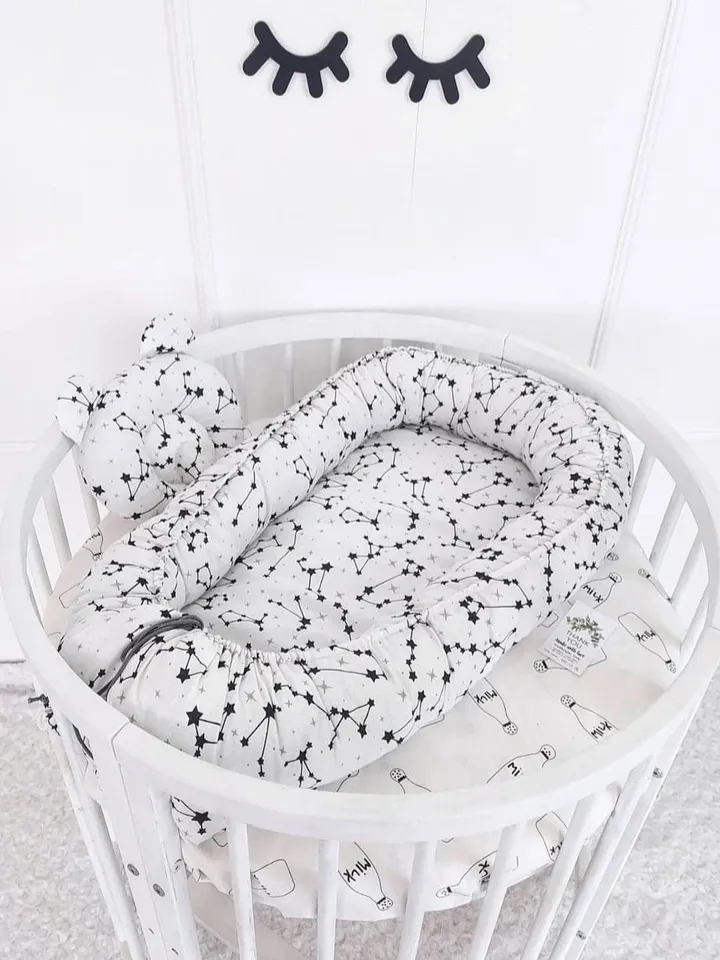 Baby nest newborn, Toddler, White Baby Nest, baby positioner, baby cocoon, baby bed, Co sleeper, baby sleep nest + Pillow as a gift!!!