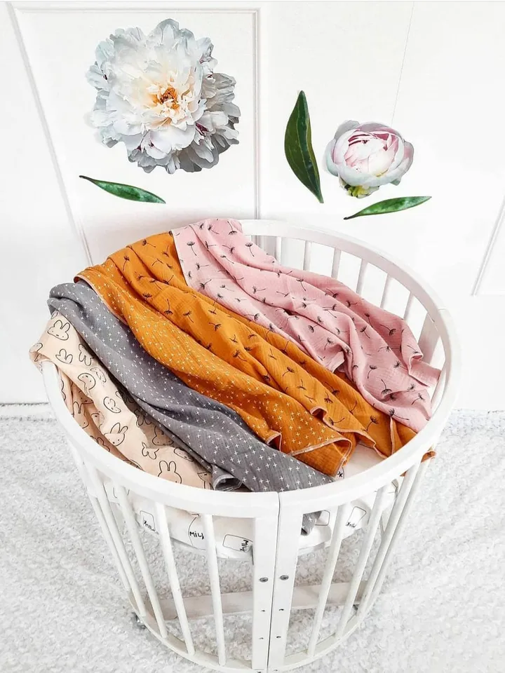 Muslin swaddle large 80x80 cm, burp cloth, Newborn Receiving Blanket, Nursing Coverup,Boho, Modern, Infant, Gender Neutral, swaddle blanket