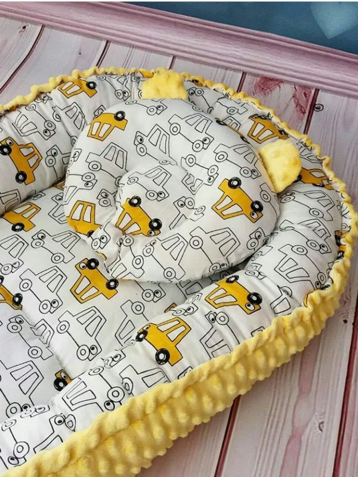 Baby nest newborn, baby boy positioner, minky nest, Baby nest, Cocoon, baby shower gift, for baby boy, baby bed + Pillow as a gift!!!