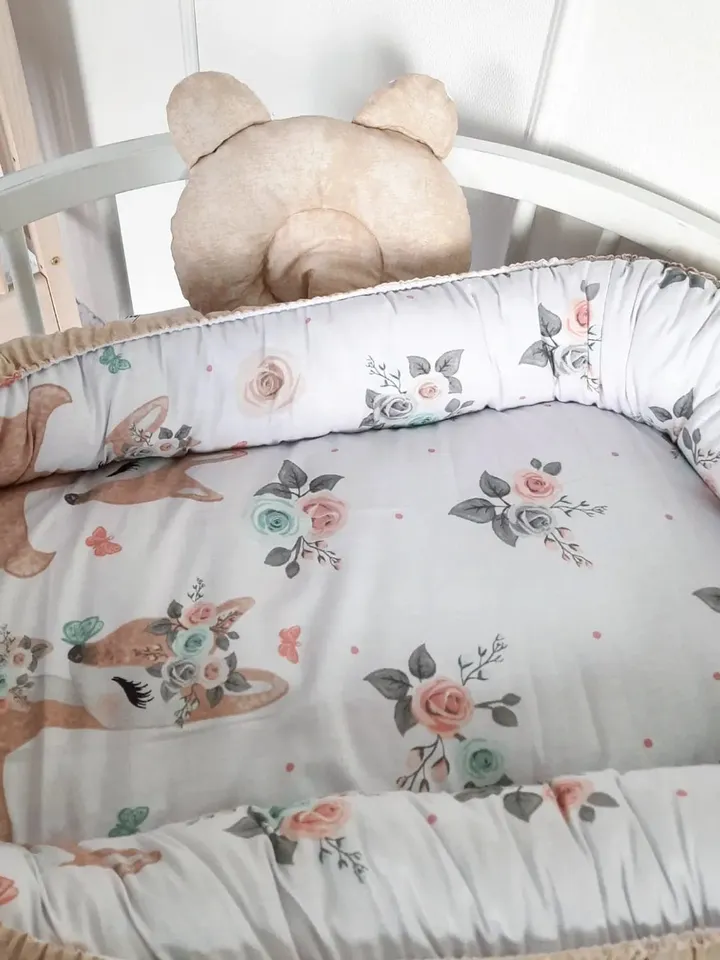 Babynest newborn - toddler, ready to ship, double sided baby nest, baby positioner + Pillow as a gift!!!