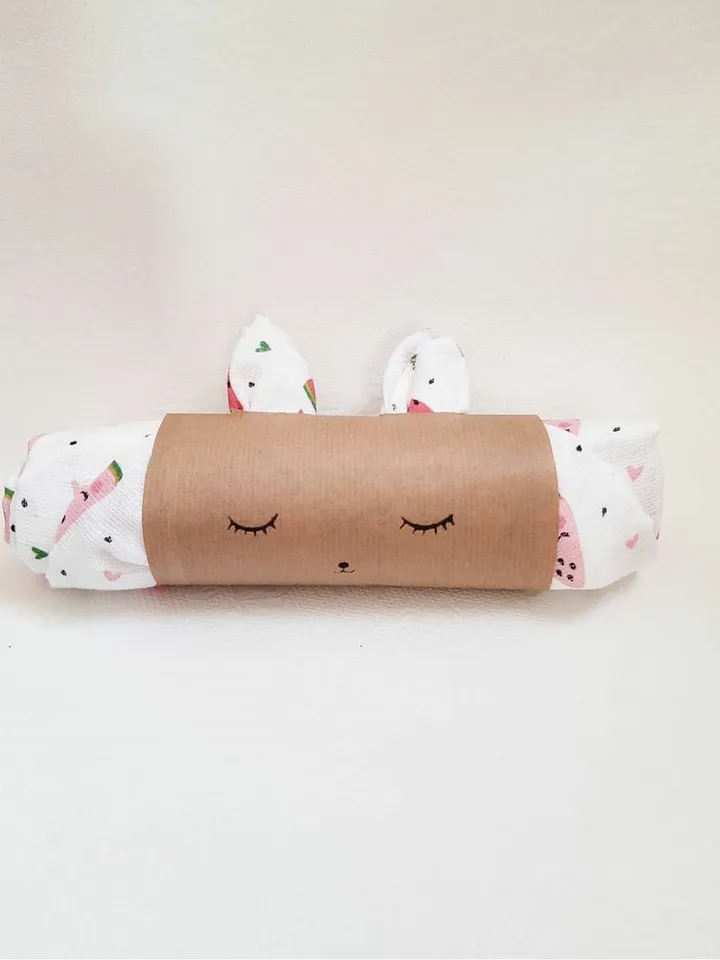 Swaddle blanket, wrap blanket, Baby muslin, muslin, organic muslin, Watermelon Print, twins, arrow embrace modern baby girl, baby boy