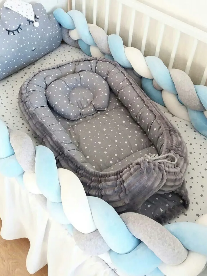 Ready to Ship! Baby nest newborn -  toddler, ready to ship,  double sided minky baby nest, baby positioner + Pillow as a gift!!!