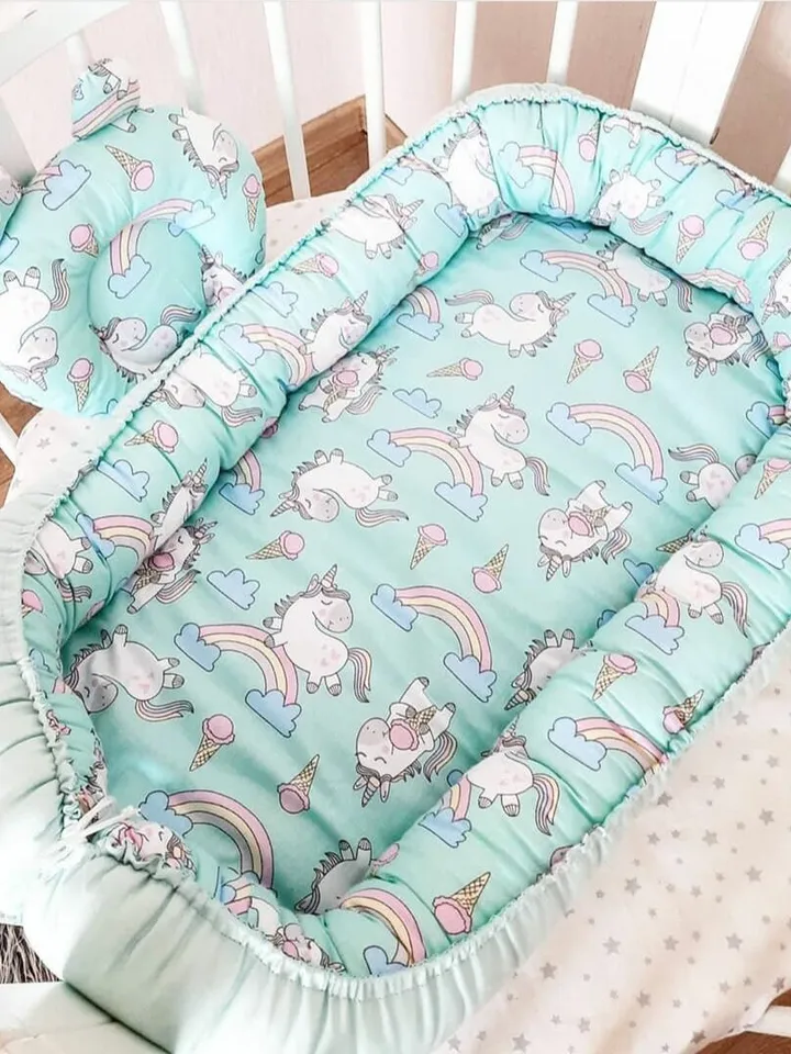 Baby nest newborn, baby positioner, newborn nest , cotton babynest, Infant Lounger, Newborn Lounger, Co-Sleeper + Pillow as a gift!!!