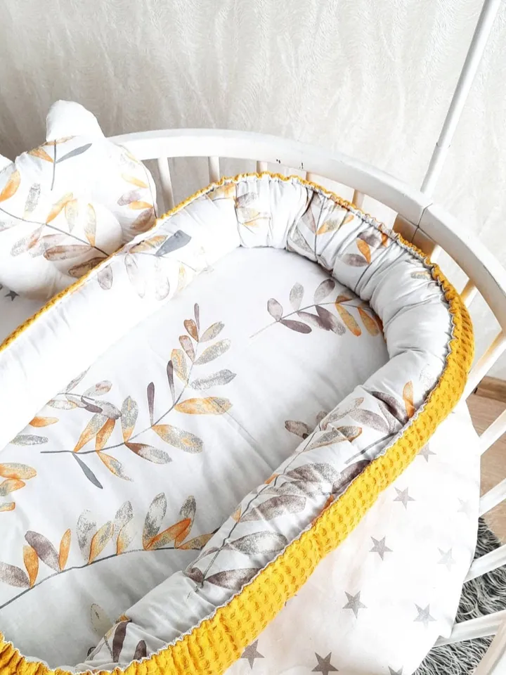 Baby nest newborn, co sleeper portable, toddler, ready to ship, double sided minky baby nest, baby positioner + Pillow as a gift!!!