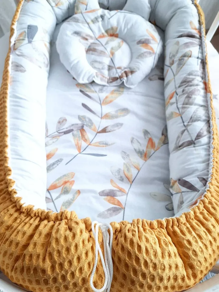 Baby nest newborn, co sleeper portable, toddler, ready to ship, double sided minky baby nest, baby positioner + Pillow as a gift!!!
