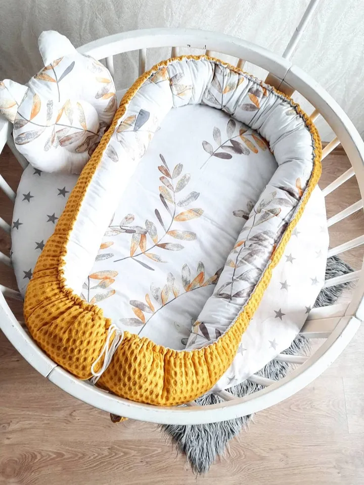 Baby nest newborn, co sleeper portable, toddler, ready to ship, double sided minky baby nest, baby positioner + Pillow as a gift!!!